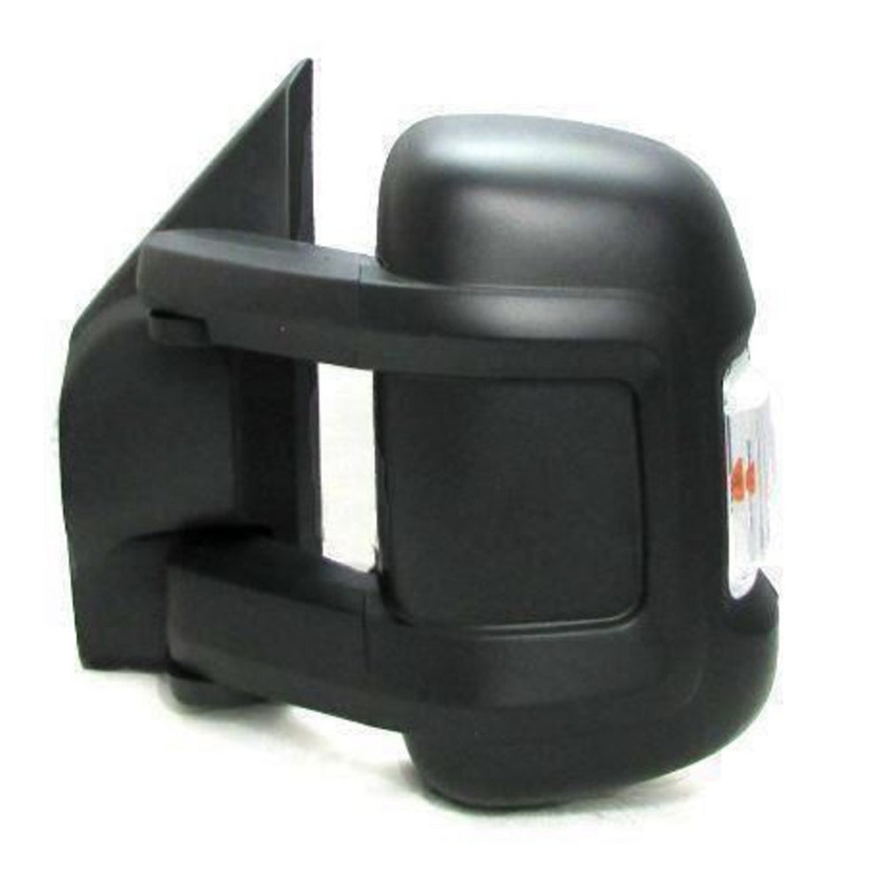 Peugeot Boxer 2006-2023 Medium Arm Electric Black Wing Door Mirror Left Side