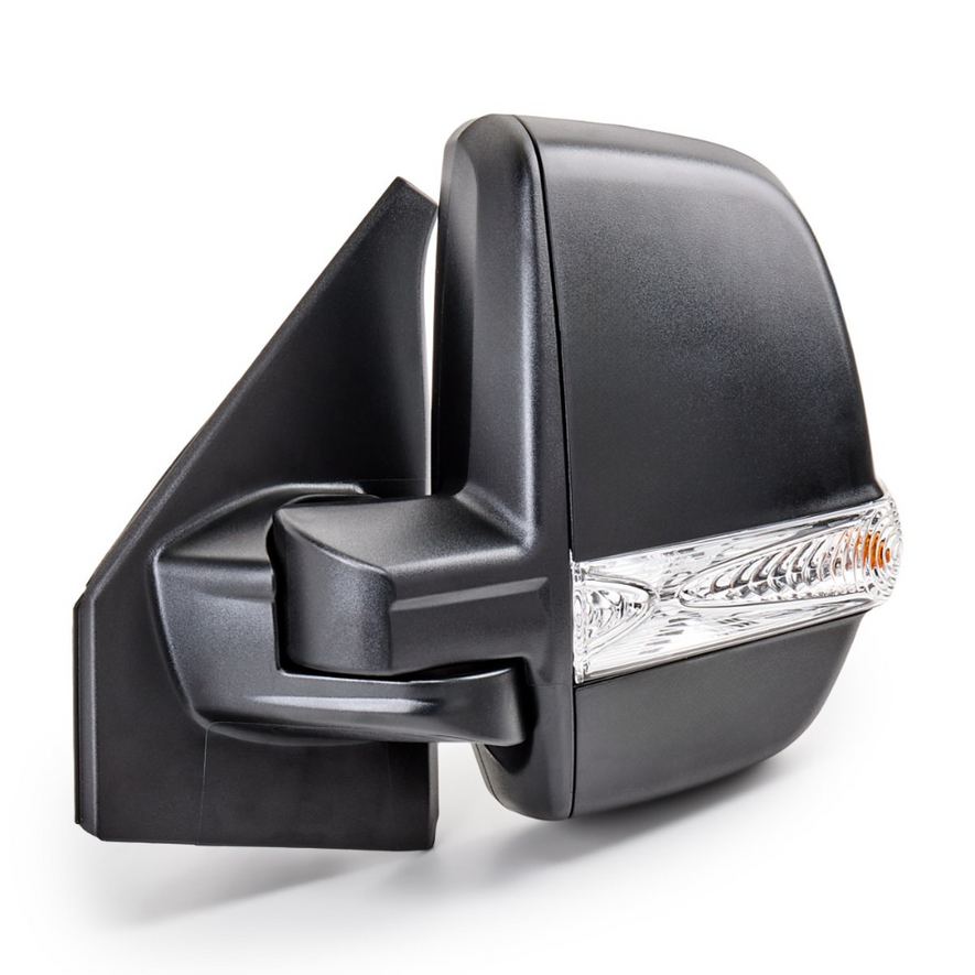 Fiat Doblo 2010-2023 Twin Glass Cable Black Wing Door Mirror Left
