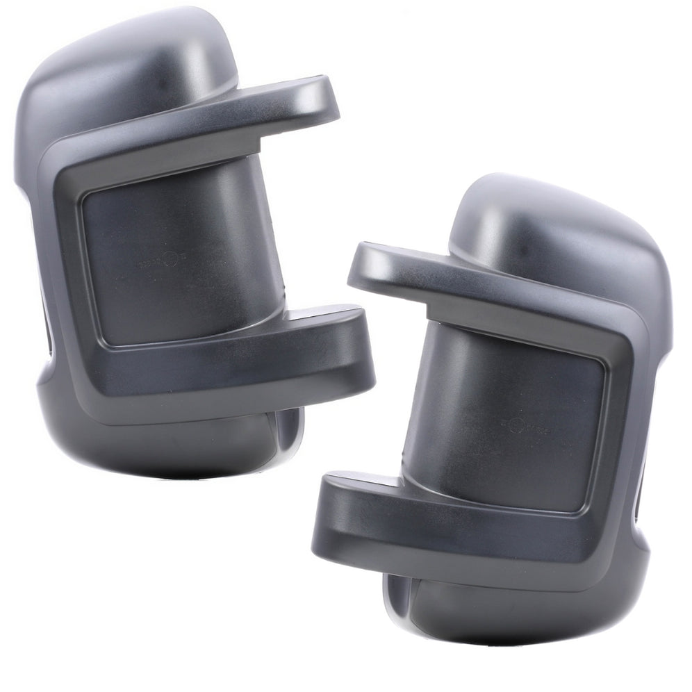 Peugeot Boxer 2006-2020 Short Arm Wing Mirror Covers Black Left & Right Side Pair