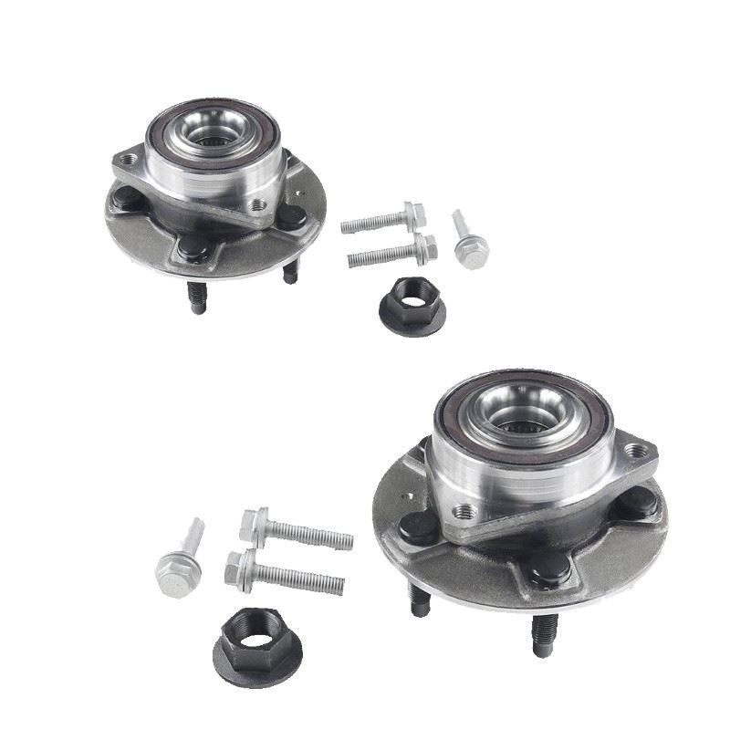 For Saab 9-5 Saloon 2010-2012 Front Hub Wheel Bearing Kits Pair ABS Ring