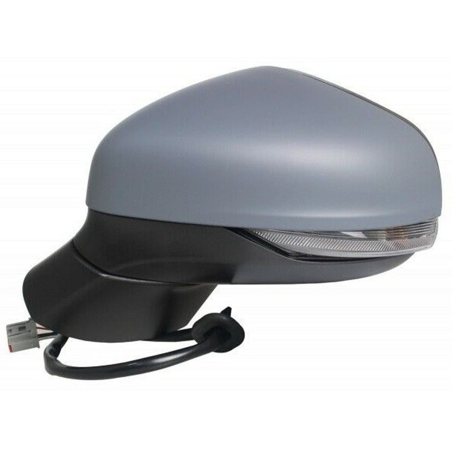 Ford Fiesta MK8 2017-2020 Electric Wing Door Mirror Primed Passenger Side Left