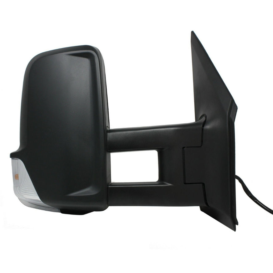 Mercedes Sprinter 2006-2018 Manual Black Long Arm Wing Door Mirror Right Side