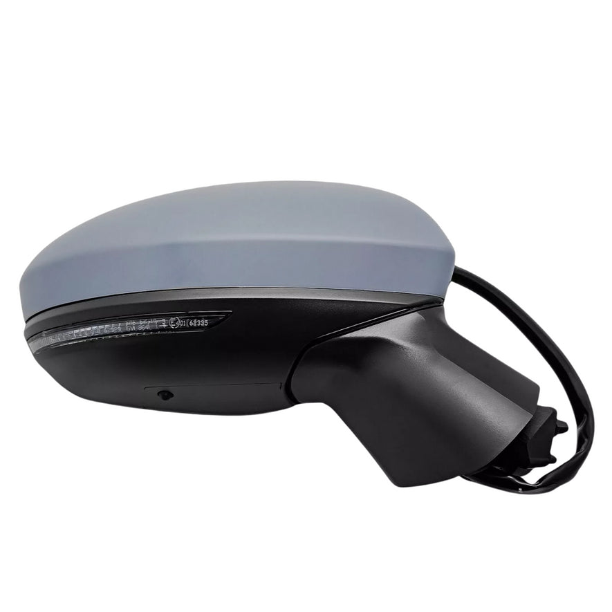 Renault Clio MK5 2019-2024 Electric Powerfold Primed Door Wing Mirror Right Side