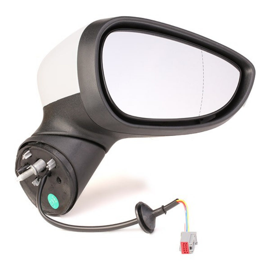 Ford Fiesta Mk7 2013-2018 Electric Wing Door Mirror Primed Drivers Side Right