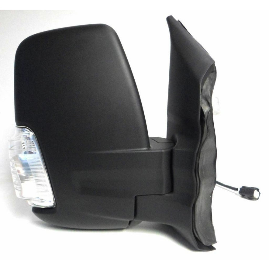 Ford Transit Mk8 2014-2019 Black Manual Short Arm Wing Door Mirror Right