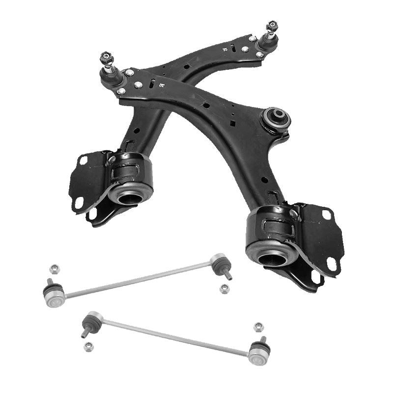 For Volvo V70 2007-2017 Lower Front Wishbones Arms and Drop Links Pair