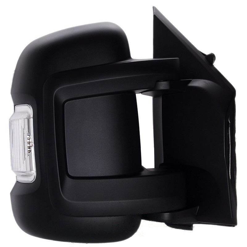 Peugeot Boxer Van 2006-2017 Manual Short Arm Black Wing Door Mirror Drivers Side