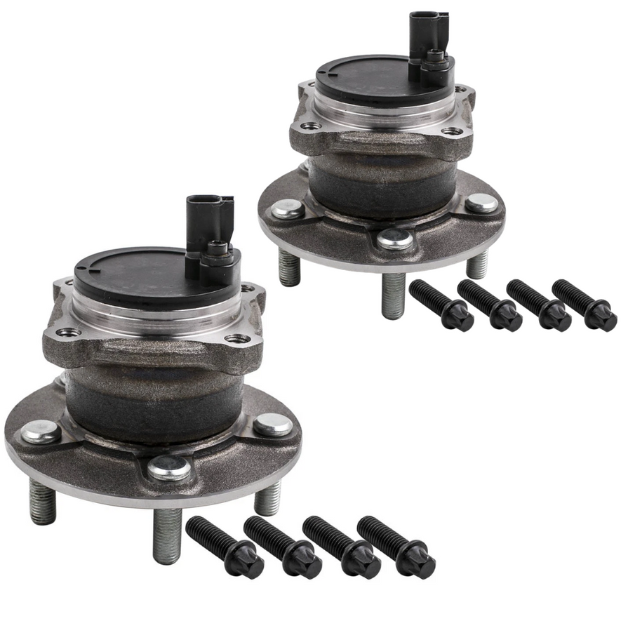 For Ford Focus C-Max 2003-2007 Rear Hub Wheel Bearing Kits Pair Inc Abs Sensor
