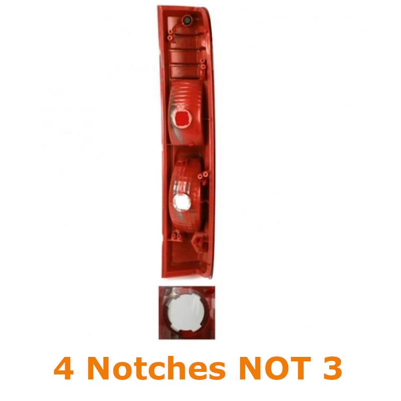 Nissan Primastar 2006-2012 Rear Tail Light Lamp Passengers Side Left 4 Notches