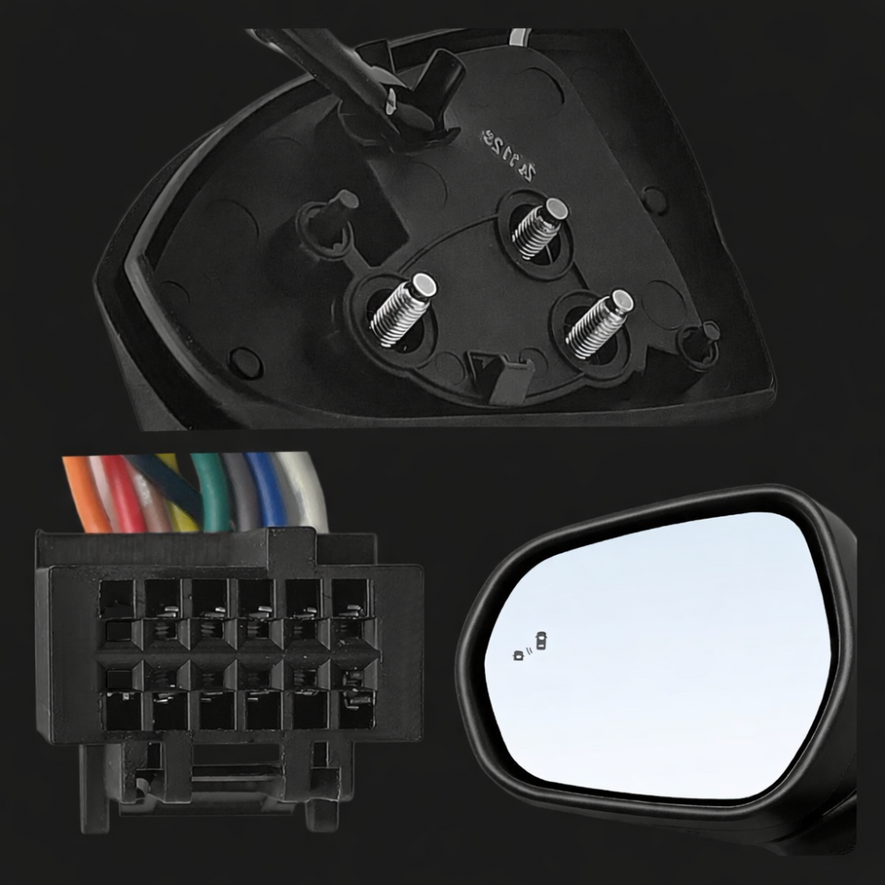 Ford Puma 2019-2024 Electric Powerfold Wing Door Mirror Primed Left Side