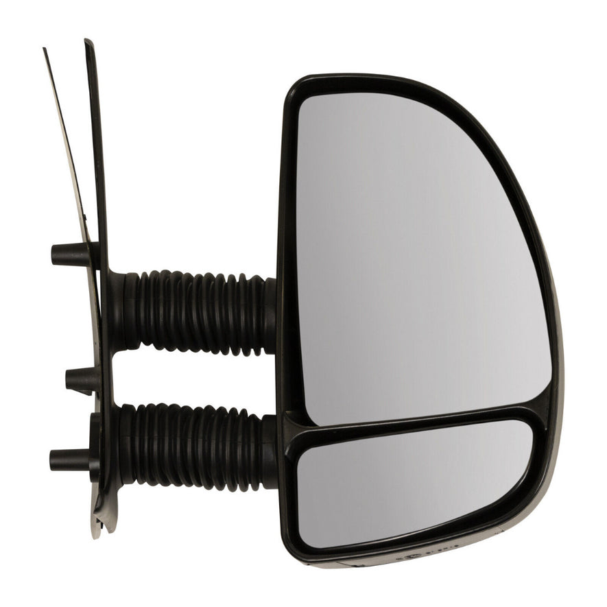 Fiat Ducato 1998-2006 Long Arm Manual Black Wing Door Mirror Drivers Side Right
