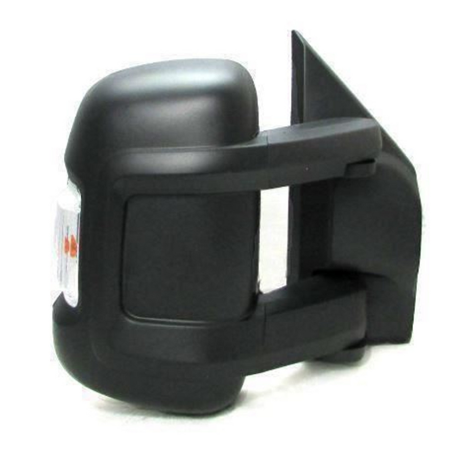 Fiat Ducato 2006-2023 Medium Arm Electric Black Wing Door Mirror Right Temp Sensor