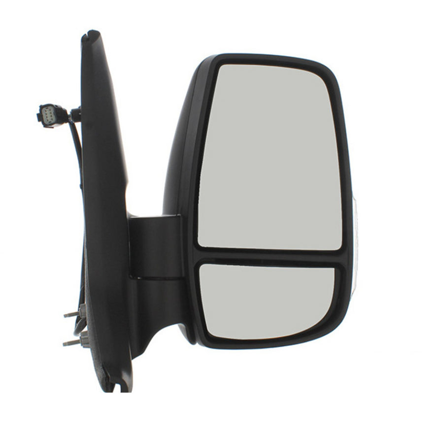 Ford Transit Mk8 2014-2019 Black Manual Short Arm Wing Door Mirror Right