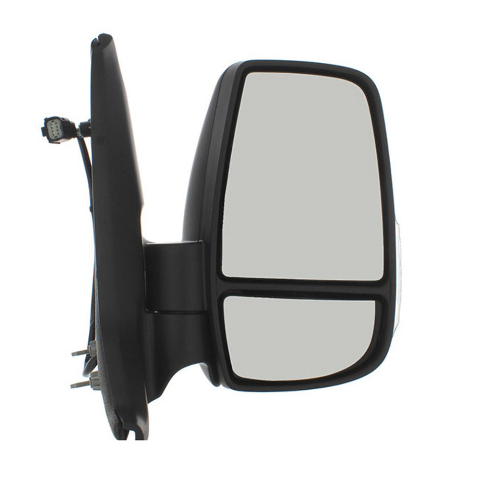 Ford Transit Mk8 2014-2019 Black Manual Short Arm Wing Door Mirror Right
