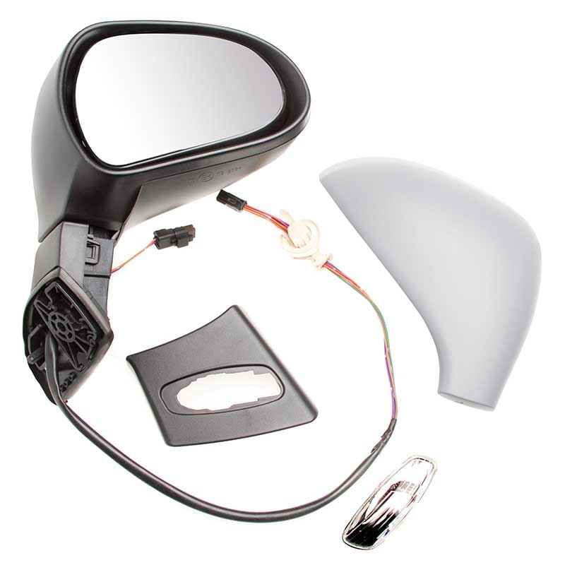 Peugeot 308 2007-2015 Electric Door Wing Mirror Primed Drivers Side Right