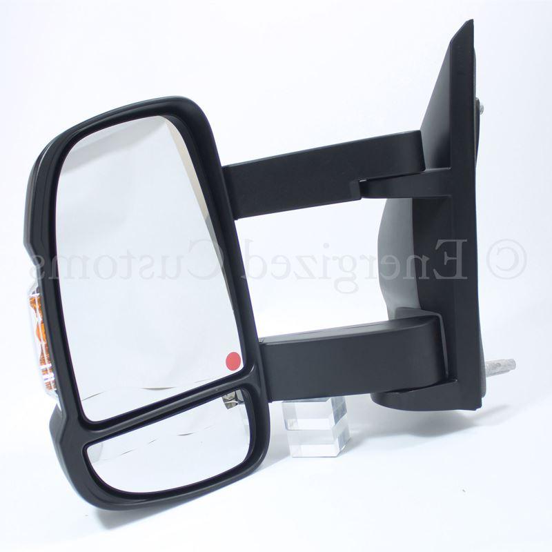 Fiat Ducato 2006-2018 Long Arm Electric Black Door Wing Mirror Passenger Side - Spares Hut