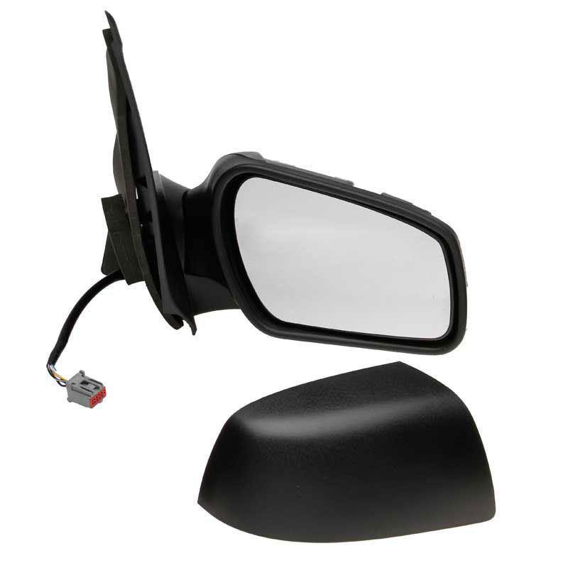 Ford Fiesta Mk6 2005-2008 Electric Wing Door Mirror Textured Black Drivers Side - SparesHut
