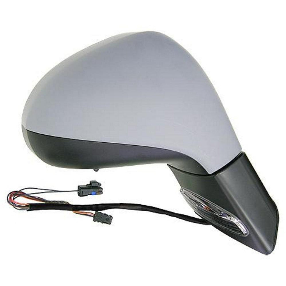 Peugeot 308 2007-2015 Electric Door Wing Mirror Primed Drivers Side Right - Spares Hut