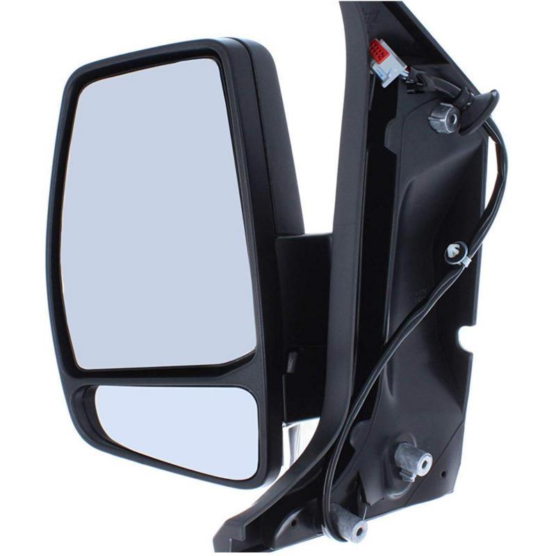 Ford Tourneo Custom 2012-2019 Black Manual Wing Door Mirror Passenger Side Left - Spares Hut