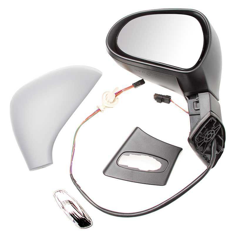 Peugeot 308 2007-2015 Electric Door Wing Mirror Primed Passenger Side Left - SparesHut