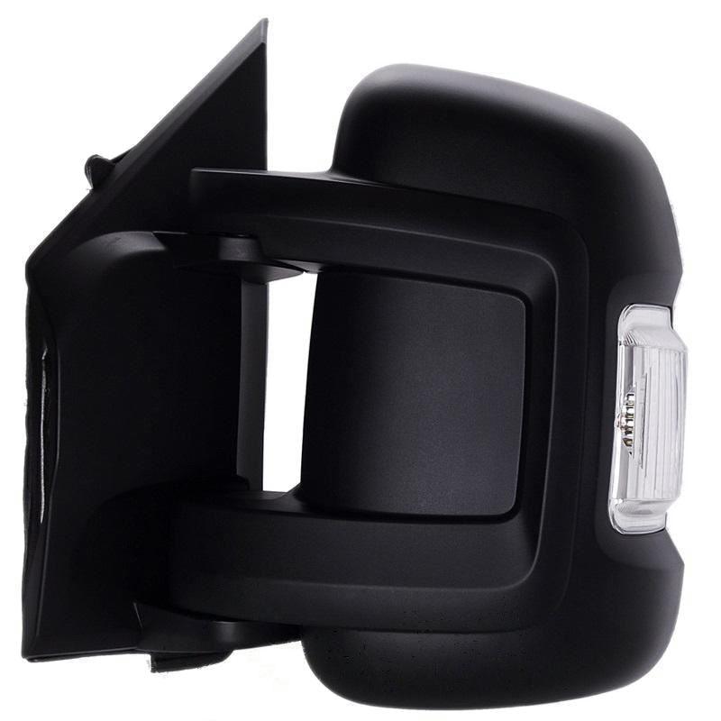 Peugeot Boxer Van 2006-2017 Manual Short Arm Black Wing Door Mirror Passenger Side - Spares Hut