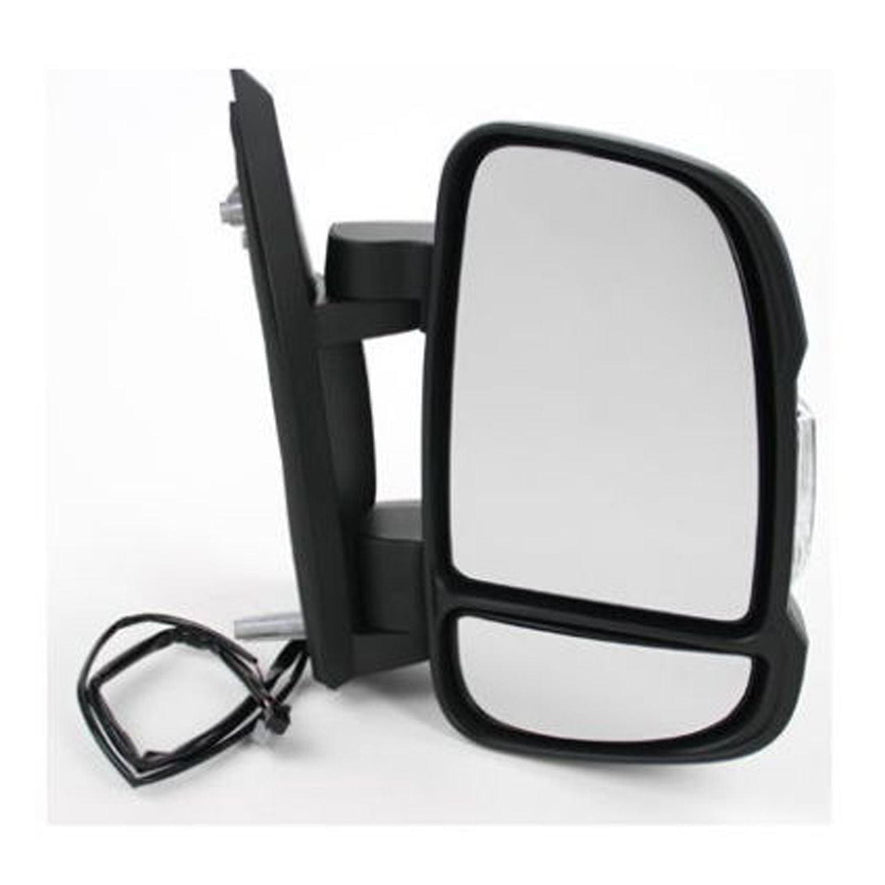 Citroen Relay Van 2006-2017 Short Arm Manual Black Wing Door Mirror Drivers Side - Spares Hut