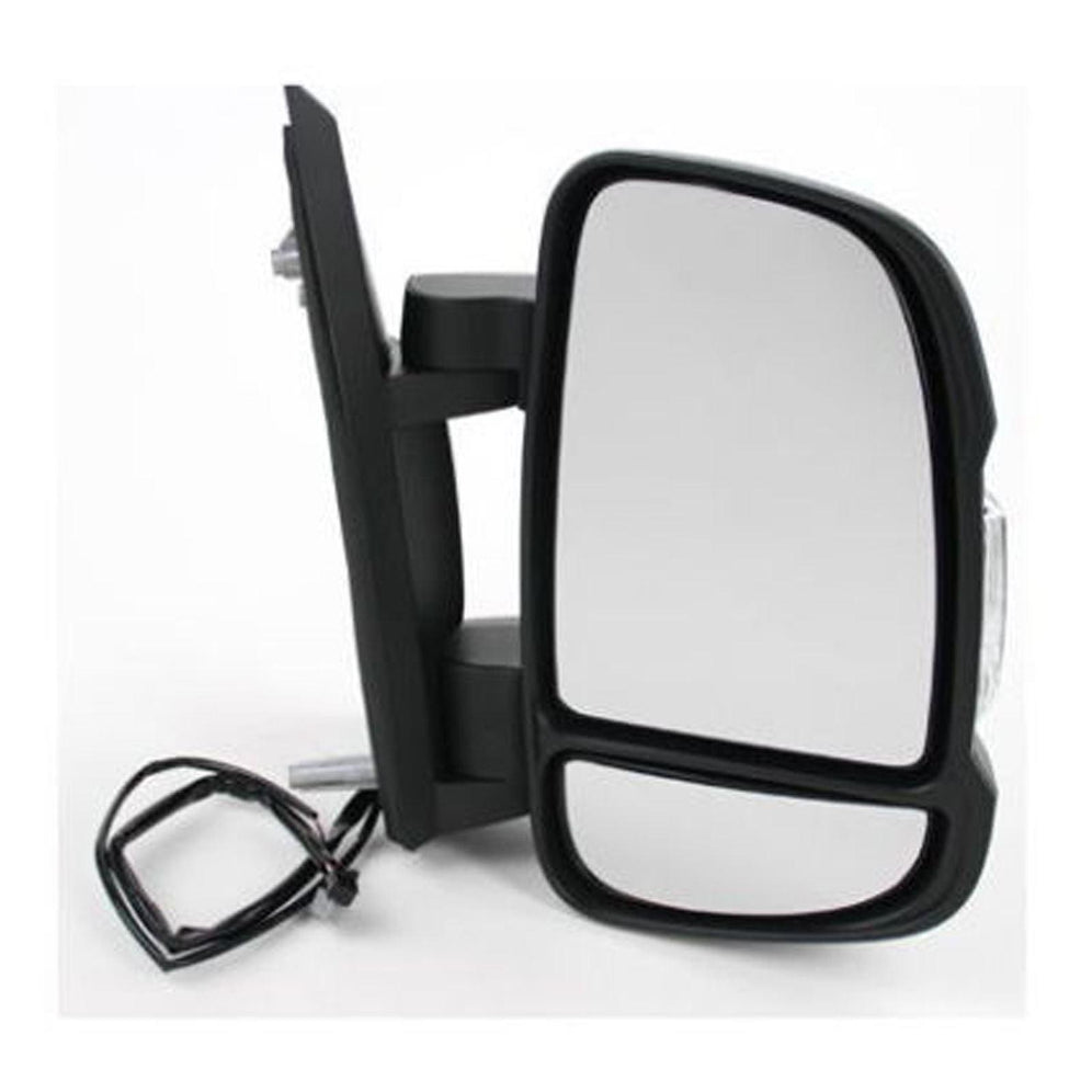 Citroen Relay Van 2006-2017 Short Arm Manual Black Wing Door Mirror Drivers Side - Spares Hut