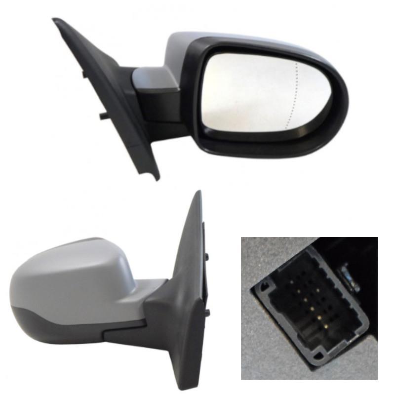 Renault Clio Mk3 2009-4/2013 Electric Wing Door Mirror Primed Cover Drivers Side - Spares Hut