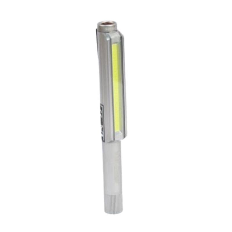 Nebo Lil Larry Silver Magnetic Work Torch Roadside Emergency White LED COB - Spares Hut