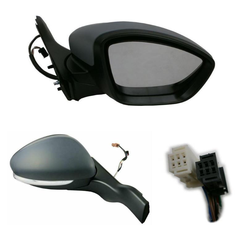 Peugeot 2008 2012-2020 Electric Door Wing Mirror Primed Cover Right Side - Spares Hut