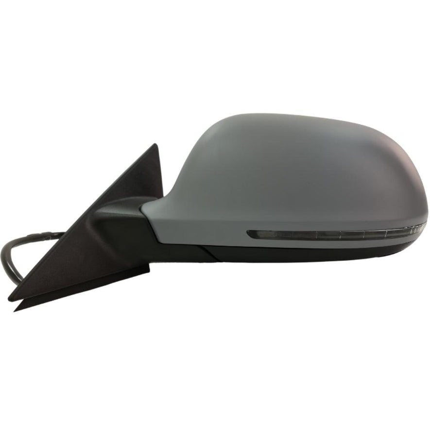 Audi A3 Sportback 2008-2010 Electric Primed Door Wing Mirror Left Side - Spares Hut