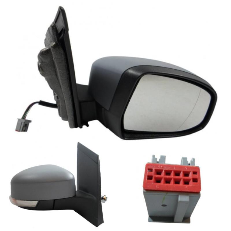 Ford Focus MK2 2008-2011 Wing Door Mirror Electric Primed Drivers Side Right - Spares Hut