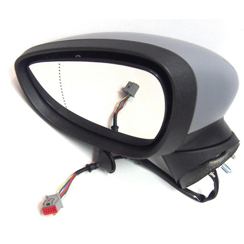 Ford Fiesta Mk7 2008-2012 Power Folding Wing Door Mirror Primed Left Side - Spares Hut