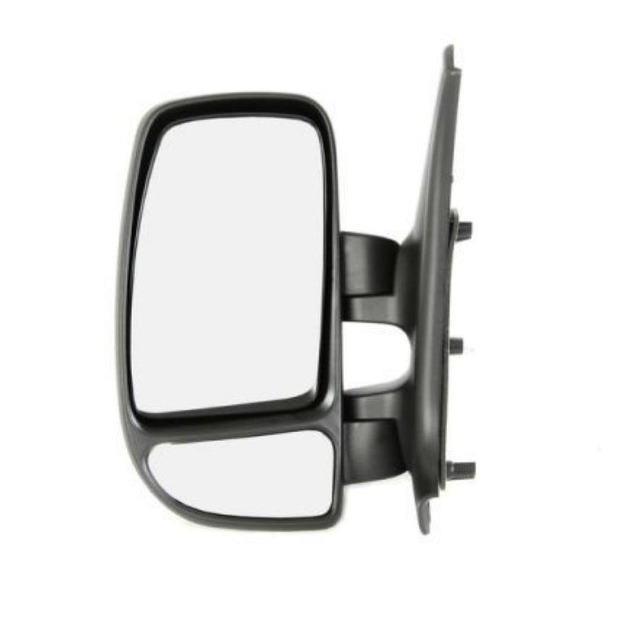 Renault Master Van 2003-2010 Manual Wing Door Mirror Black Cover Passenger Side - Spares Hut