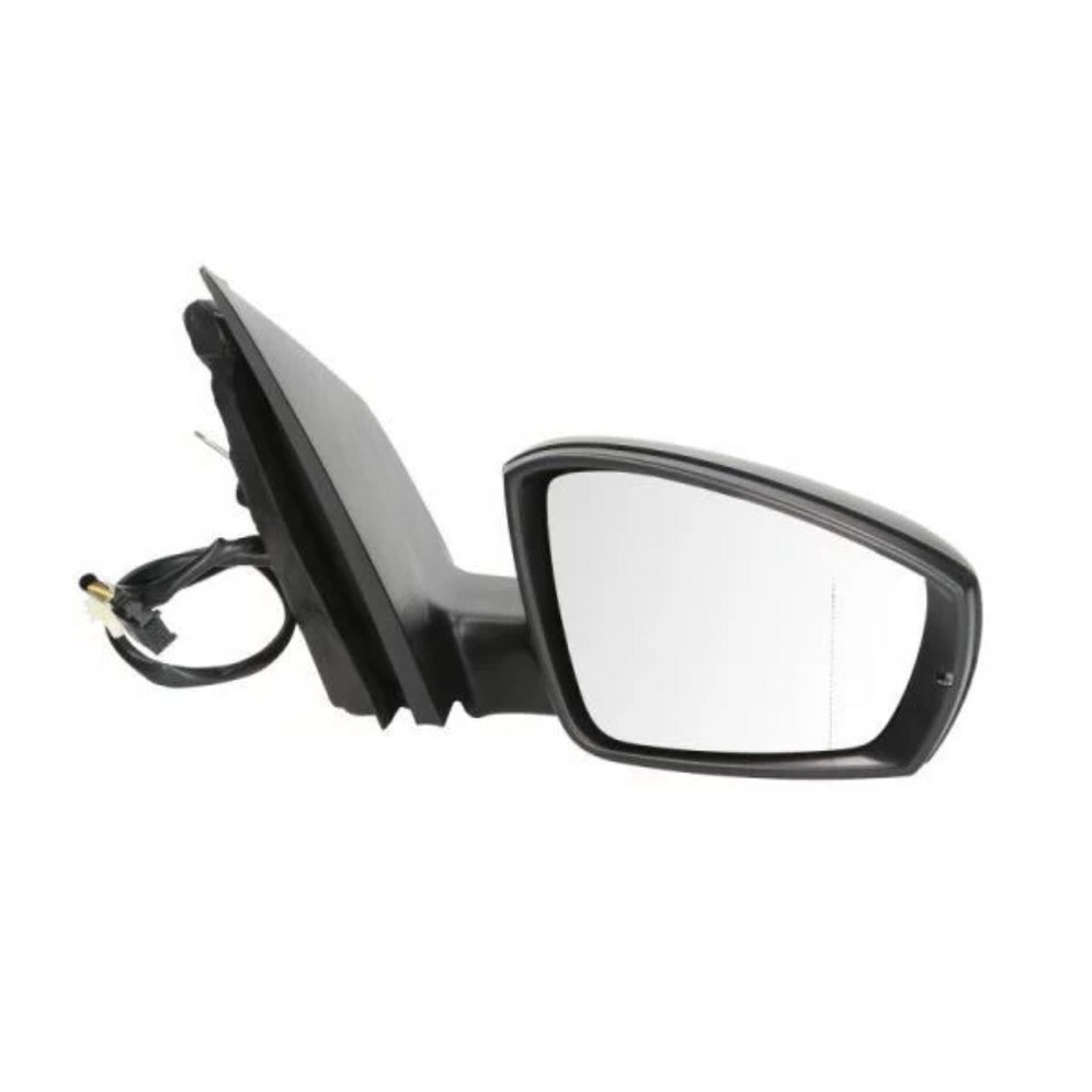 VW Polo 6R 2009-2016 Door Wing Mirror Black Manual Drivers Side Right