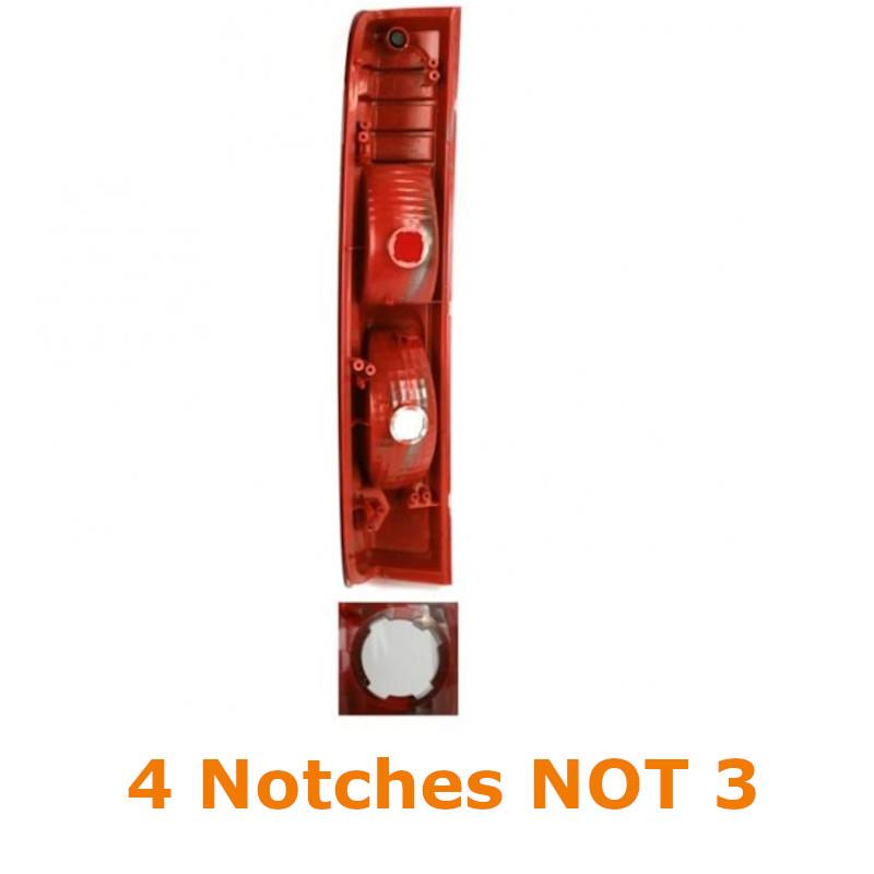 Nissan Primastar 2006-2012 Rear Tail Light Lamp Drivers Side Right 4 Notches