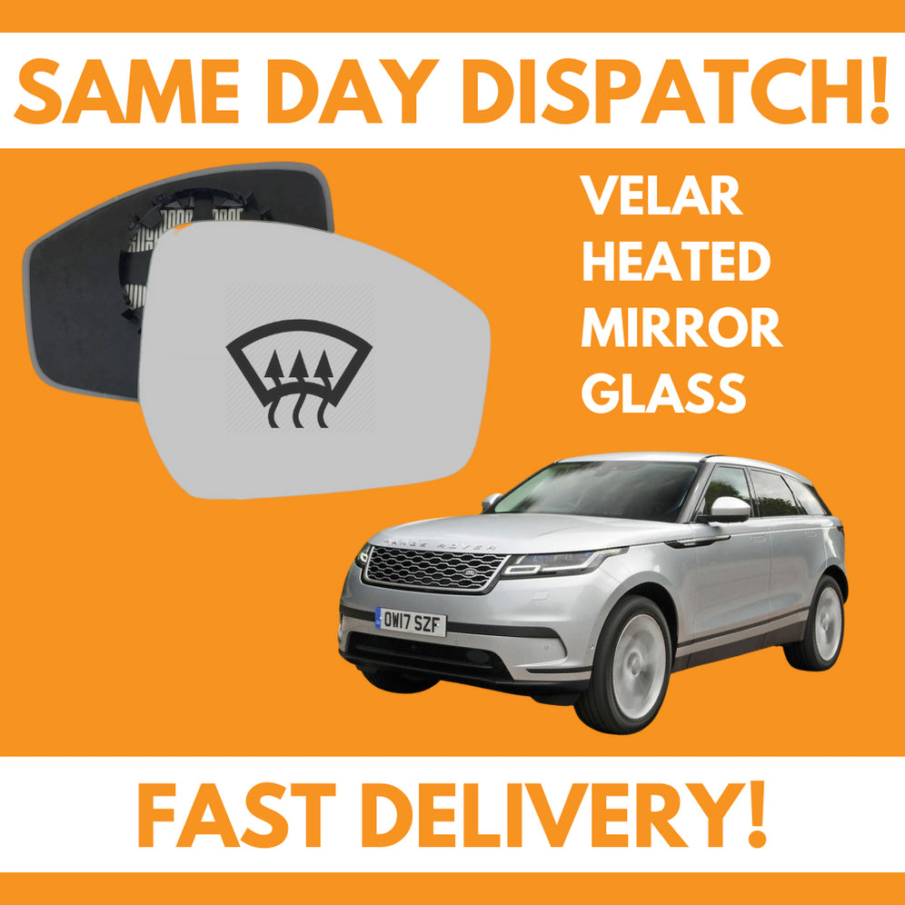 Range Rover Velar 2017-2020 Heated Door Wing Mirror Glass UK Right Drivers Side