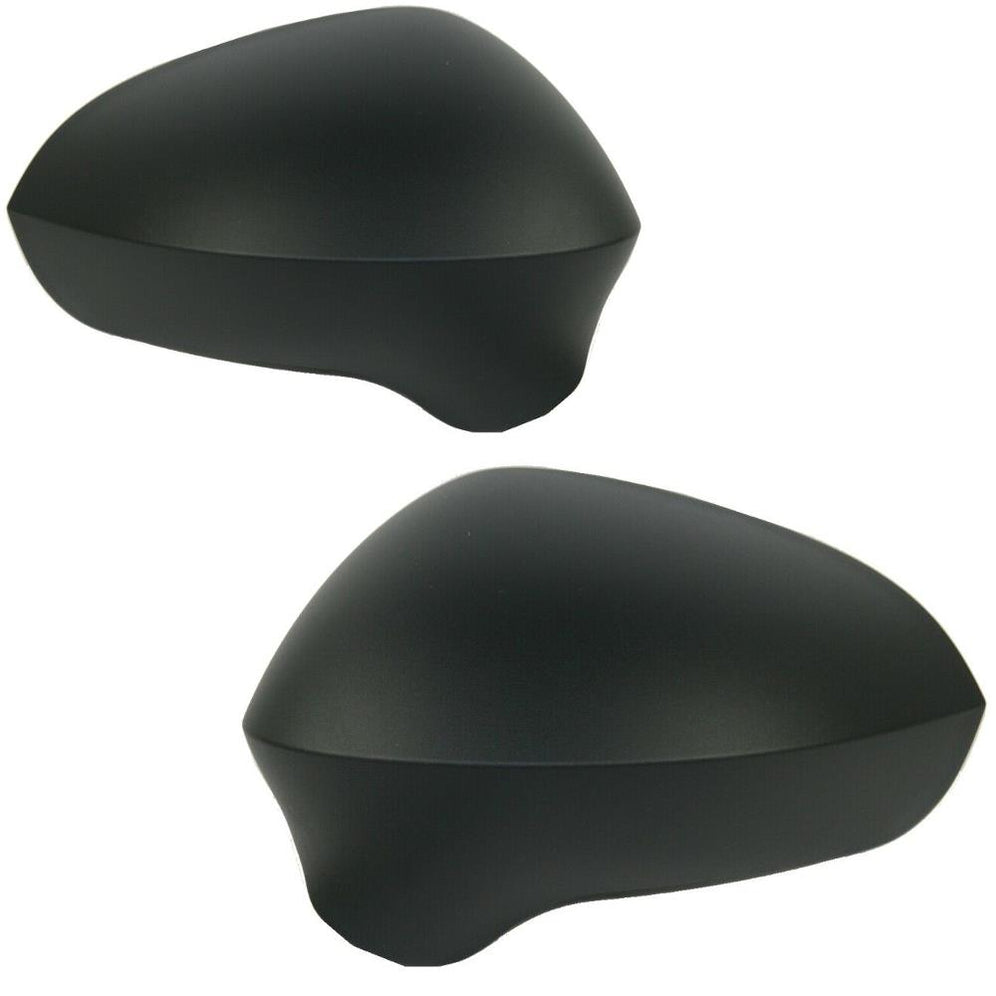 Seat Ibiza 6J 2008-2017 Black Door Wing Mirror Covers Left Right Side Pair