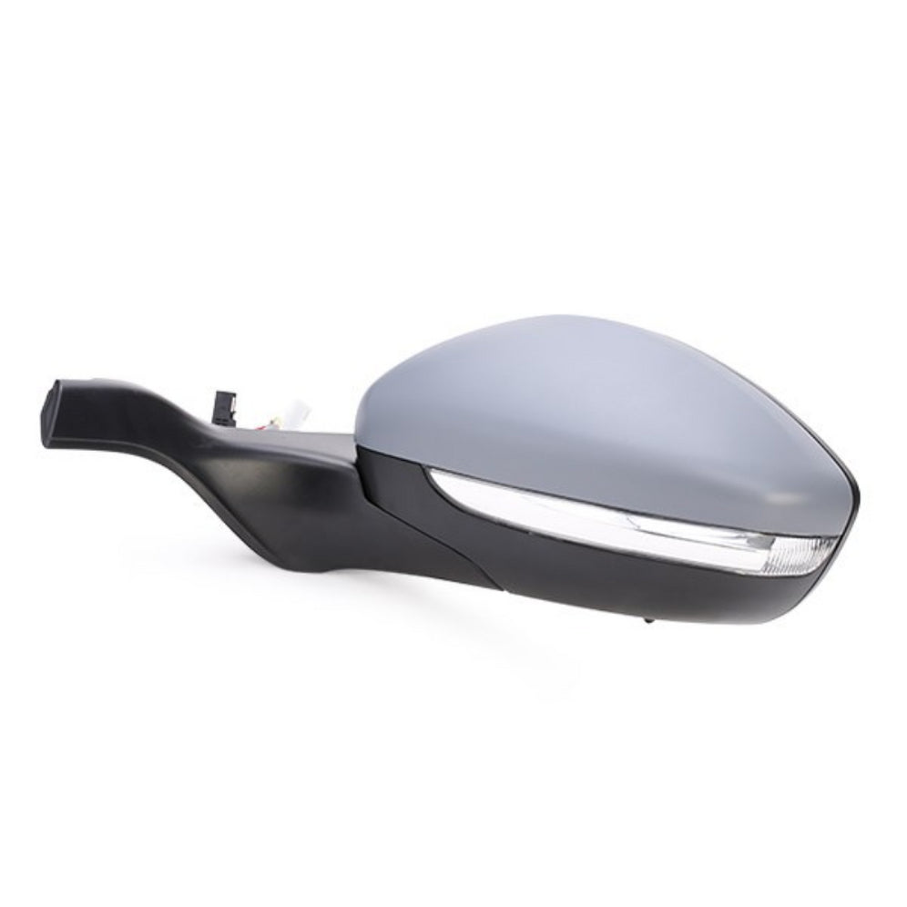 Peugeot 208 Wing Door Mirror Electric 2012-2016 Grey Primed Cover Passenger Side