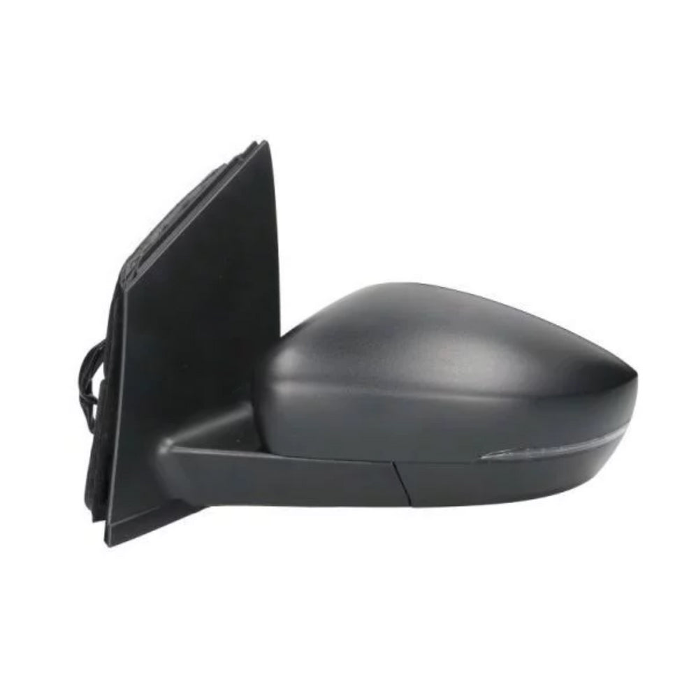 VW Polo 6R 2009-2016 Door Wing Mirror Black Manual Passenger Side Left