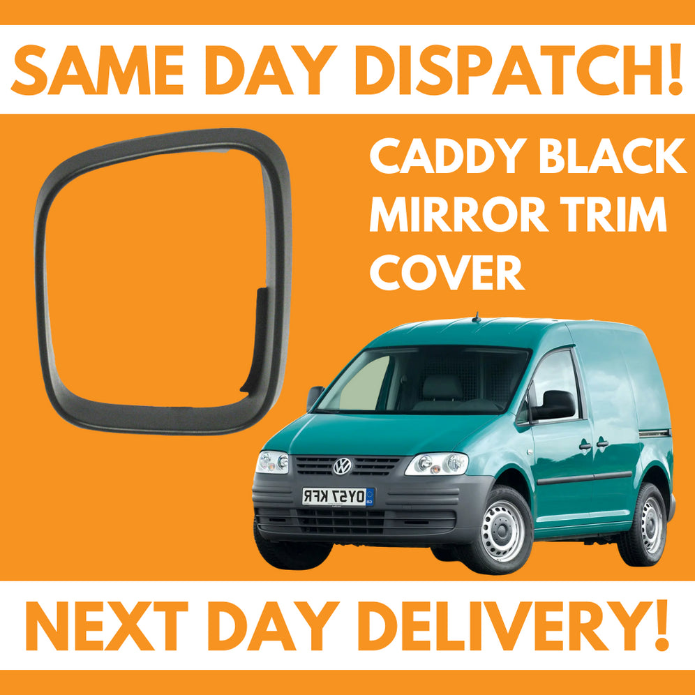 VW Caddy 2004-2020 Wing Mirror Cover Trim Black Left Side