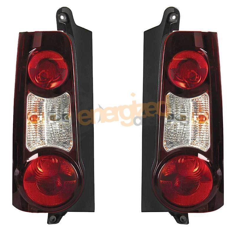 Peugeot Partner Twin Door 2012-2016 Rear Tail Lights Pair Left & Right - Spares Hut