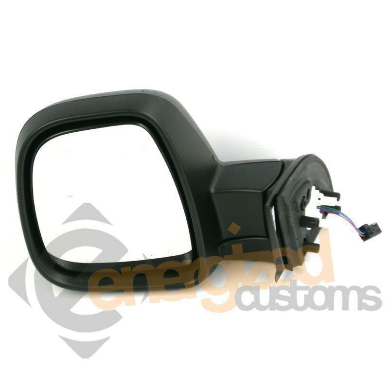 Peugeot Partner 2012-2019 Electric Black Cover Wing Mirror Door Left Side - SparesHut