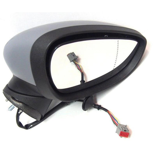 Ford Fiesta Mk7 2008-2012 Electric Wing Door Mirror Primed Cover Drivers Side - Spares Hut