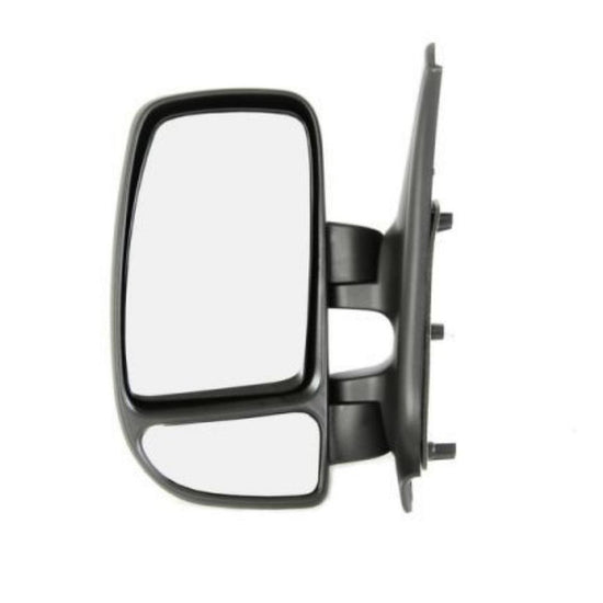 Nissan Interstar Van 2003-2011 Manual Black Wing Door Mirror Passenger Side N/S - Spares Hut