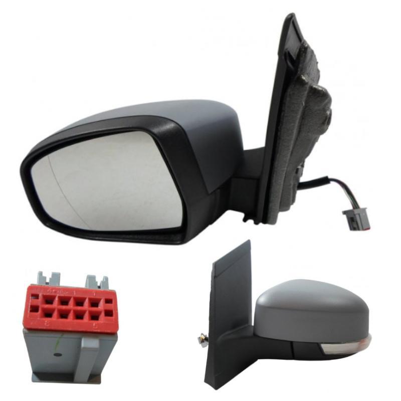 Ford Focus MK2 2008-2011 Wing Door Mirror Electric Primed Passengers Side Left - Spares Hut