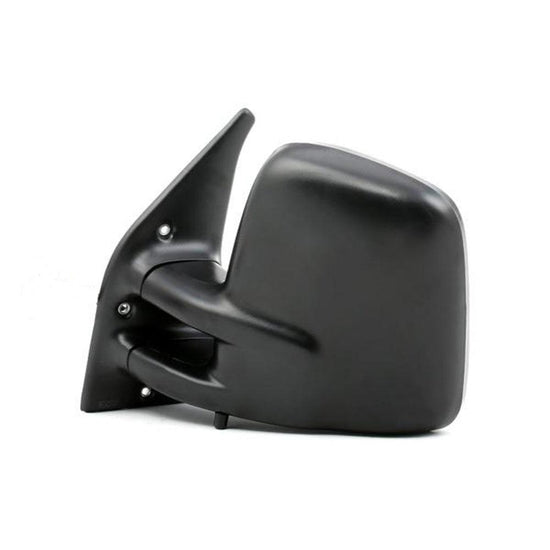 VW Transporter T4 Van 1990-2003 Manual Black Wing Door Mirror Passenger Side N/S - Spares Hut