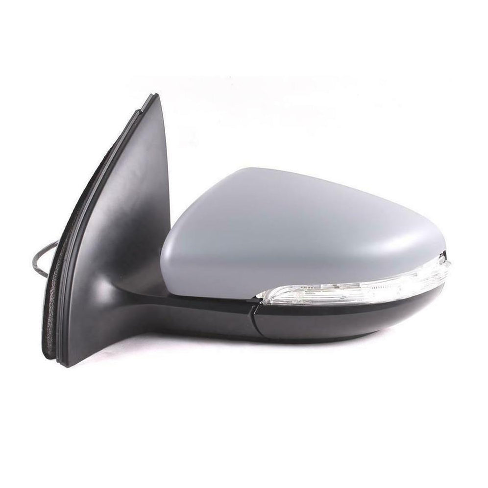 VW Golf Mk6 2009-2013 Electric Heated Primed Wing Door Mirror Left Side - Spares Hut