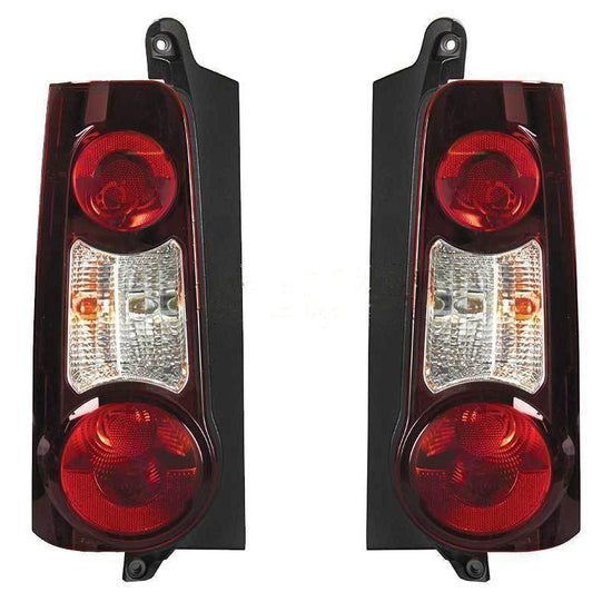 Peugeot Partner Twin Door 2012-2016 Rear Tail Lights Pair Left & Right - Spares Hut
