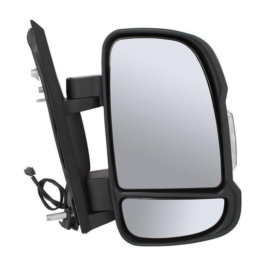 Peugeot Boxer Van 2006-2017 Manual Short Arm Black Wing Door Mirror Drivers Side - Spares Hut